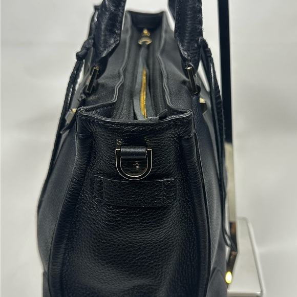 Rebecca Minkoff Regan Black Leather Tote/Satchel Top Handle Bag NEW WITH TAGS! - Picture 4 of 10